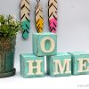 HOME קוביות עם אותיות