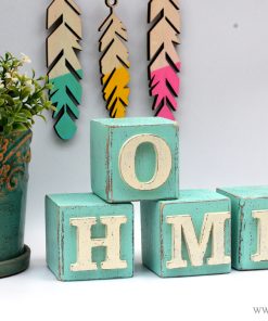 HOME קוביות עם אותיות